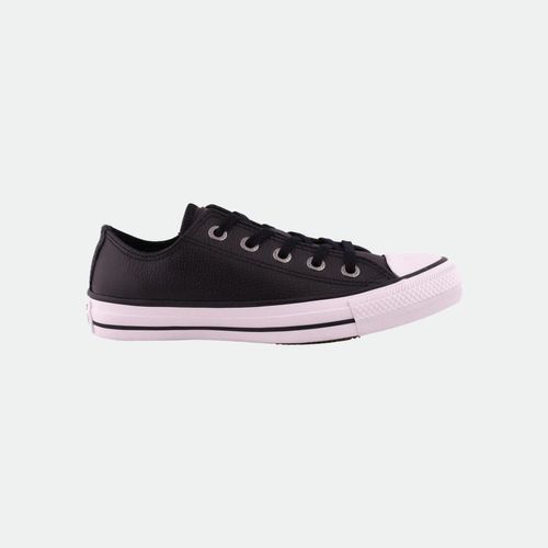 Chuck Taylor All Star Ox Leather - BLACK BLACK WHITE