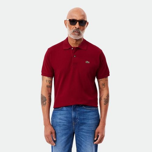 Remera Polo Lacoste Pique Liviano - BORDEAUX