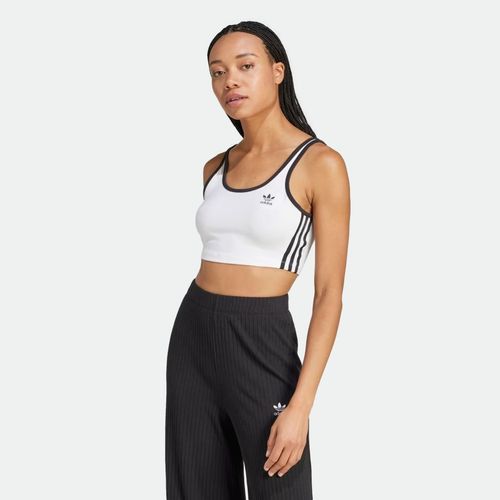 Top Sin Mangas Adidas Mujer - WHITE BLACK