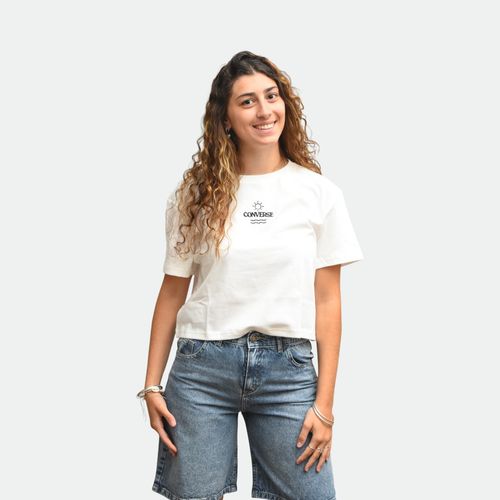 Remera con logo estampado mujer Sun Logo CONVERSE - RAW