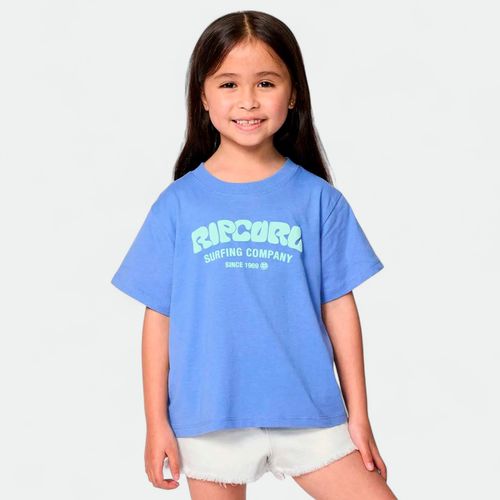 Remera urbana niña Puff RIP CURL - BLUE