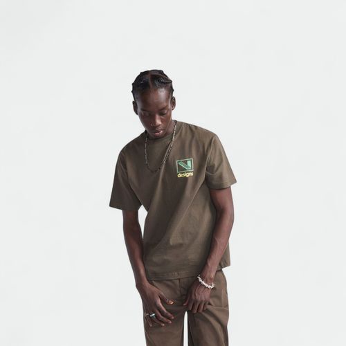 Remera urbana hombre Art Production VANS - MARRON COAL