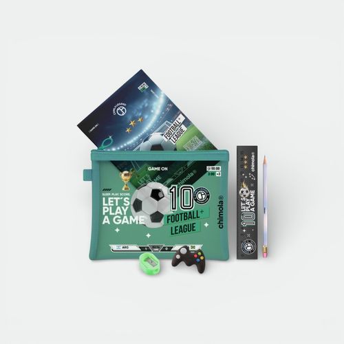 Set escolar unisex niños CHIMOLA - NEGRO FUTBOL