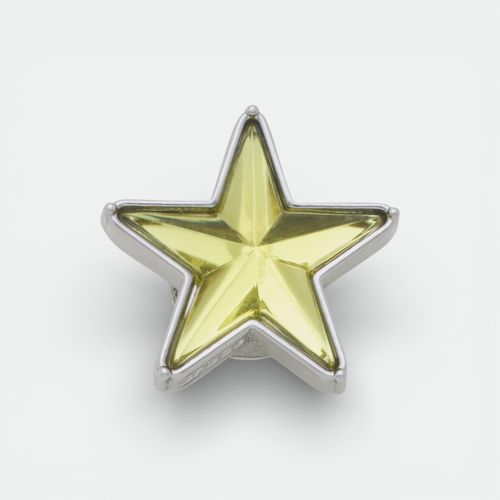 Jibbitz (Varios Modelos) - SILVER AND GREEN SMT GEM STAR