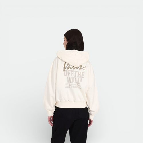 LADYWALL RETRO ZIP HOODIE VANS - CRUDO MARSHMALLOW