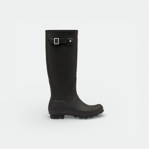 BOTA CAÑA LARGA CON HEBILLA CAUCHO - NEGRO