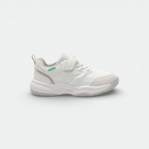Zapatilla Evert con velcro niños KICKER`S - BLANCO GRIS