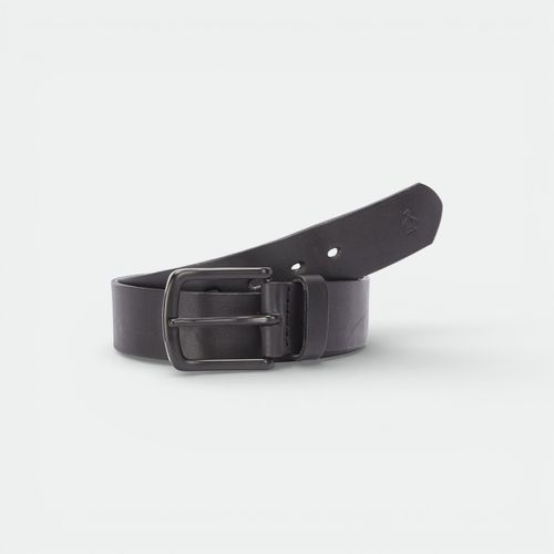 Super black leather belt PENGUIN - TRUE BLACK