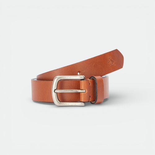 THIN LEATHER BELT - KELP