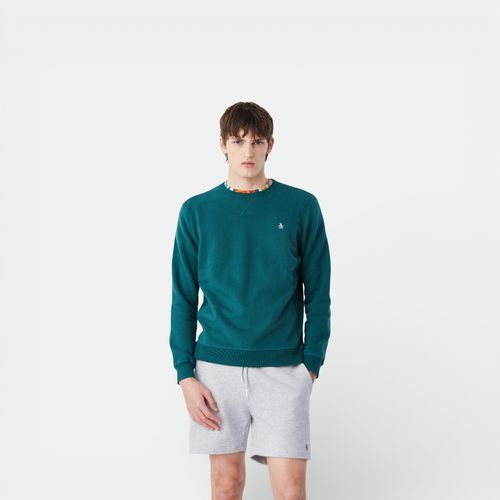 Sweater Cotton Crew PENGÜIN - TEAL