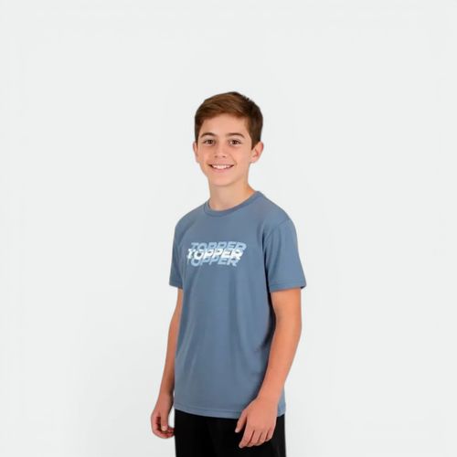 Remera Bandera niños TOPPER - AZUL STONE