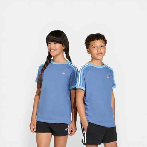 Remera 3 Stripe Tee niños ADIDAS - CREW BLUE LIGHT FOOTBALL GOLD
