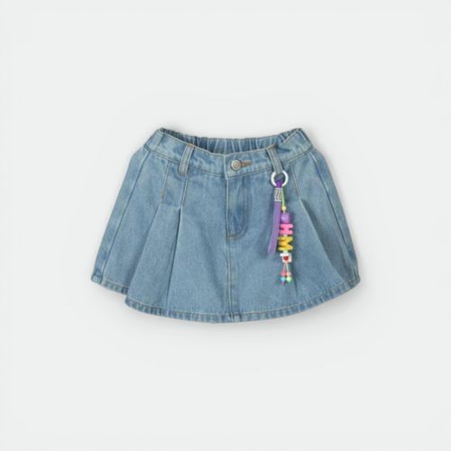 POLLERA PANTALON OLI CHIMOLA - CELESTE