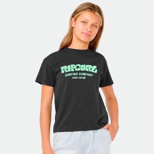 Remera mangas corta niños RIP CURL - NEGRO
