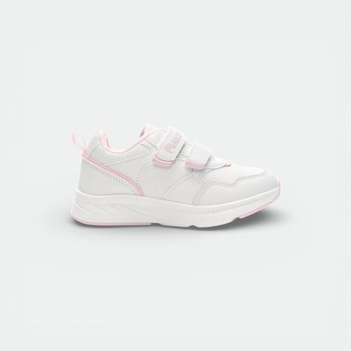 Zapatilla York con velcro niños MARCEL - BLANCO ROSA