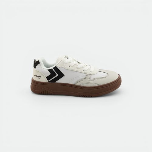 Zapatilla urbana niños ATOMIK - BLANCO GRIS B/CARAMELO