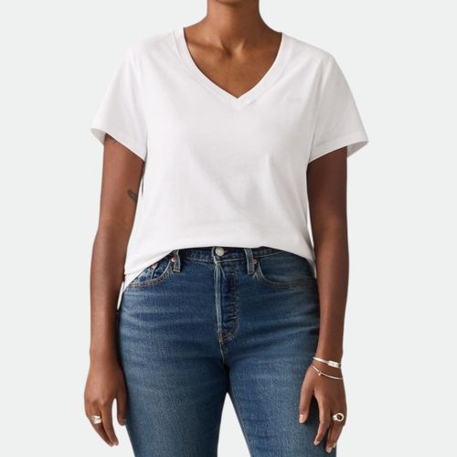 Remera Favorite Cotton V Mujer LEVIS - WHITE