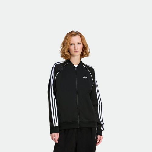 Campera deportiva holgada mujer ADIDAS - BLACK WHITE