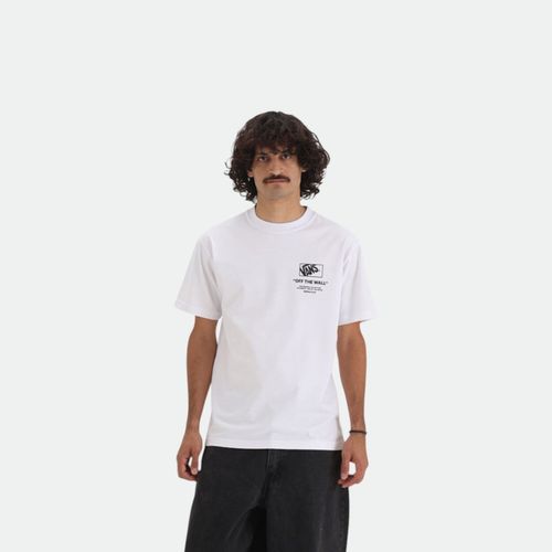 Remera Stockphile Hombre VANS - WHITE BLACK