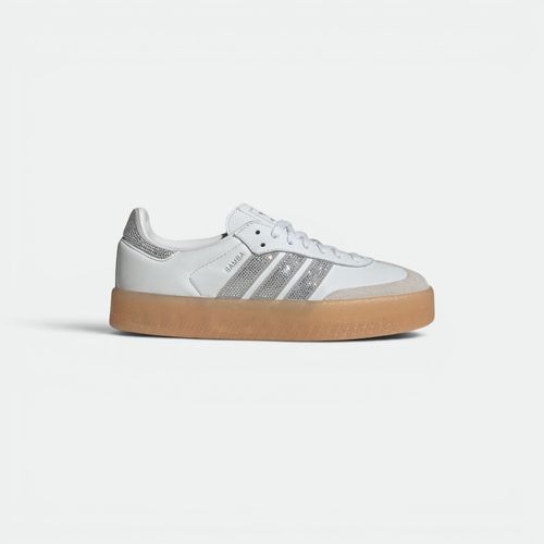 Zapatilla Urbana Samba Mujer Adidas - CRYSTAL WHITE SILVER METALLIC GUM