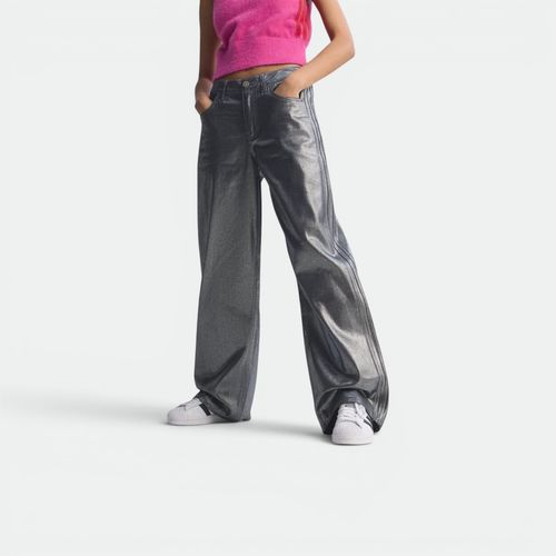 Pantalon Deportivo Firebird Mujer ADIDAS - SILVER METALLIC