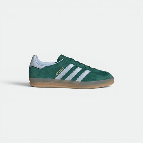 Zapatilla Gazelle Indoor mujer ADIDAS - COLLEGIATE GREEN CRYSTAL SKY GUM