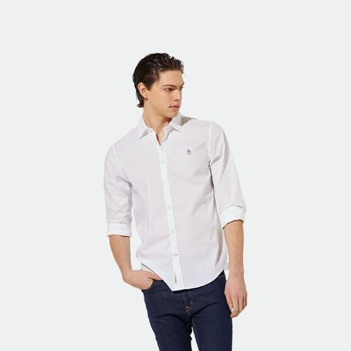 Camisa Slim Solid Shirt PENGÜIN - BRIGHT WHITE