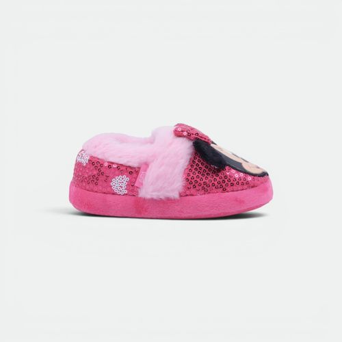 Pantufla Minnie Con Abrigo Niños FOOTY - FUCSIA ROSA