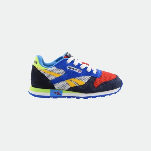 Zapatilla Urbana Reebok Classic Leather Kids - VECTOR NAVY KINBLUE VECTOR RED