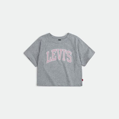 Remera Raglan Varsity Cropped Tee LEVIS - LIGHT GREY HTR