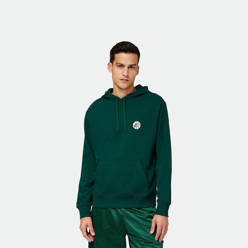 Buzo New Balance Hoops Essentials Hoodie Fundamental - DARK GREEN