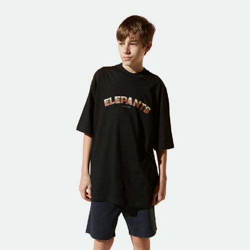 Remera Fresh Teens ELEPANTS - NEGRO